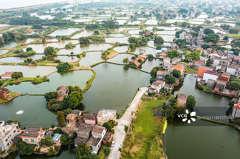 中国江门市鹤山市华侨城古劳水乡旅游区图片素材