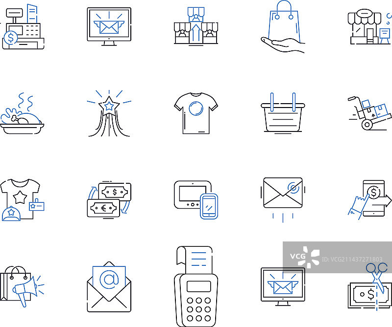 便利店线性图标系列图片素材