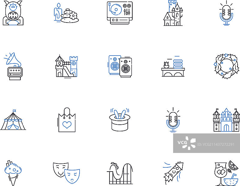 派对系列图标合集：庆祝图片素材