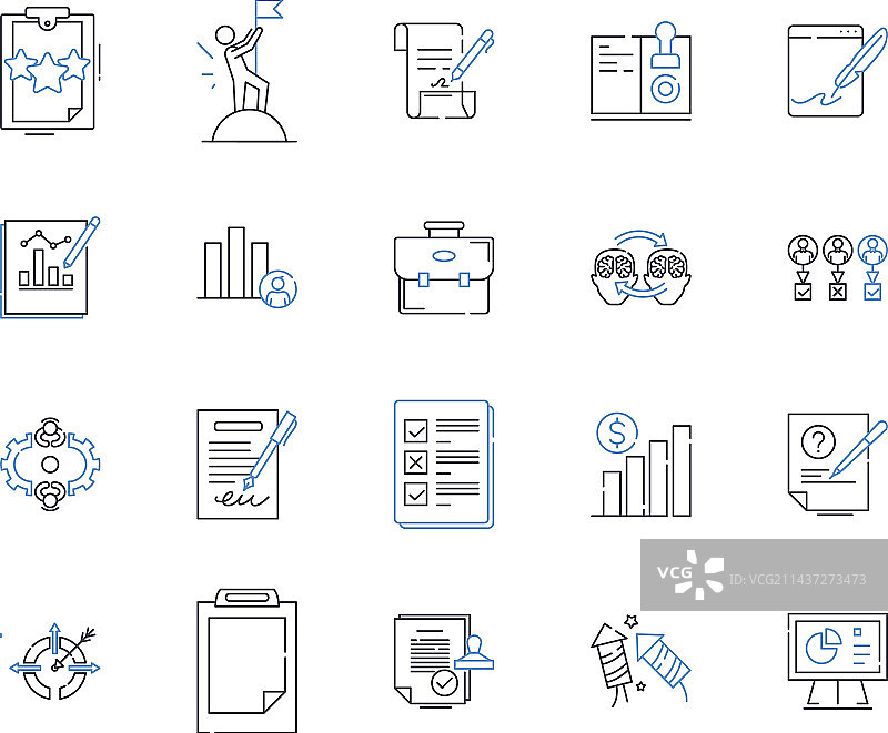 发展线图标集合进度图片素材