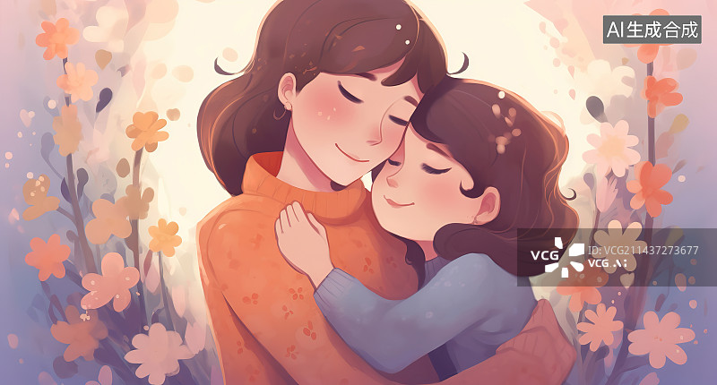 【AI数字艺术】家庭团聚图片素材