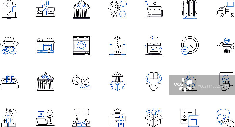 城镇地标建筑历史自然风光图标图片素材