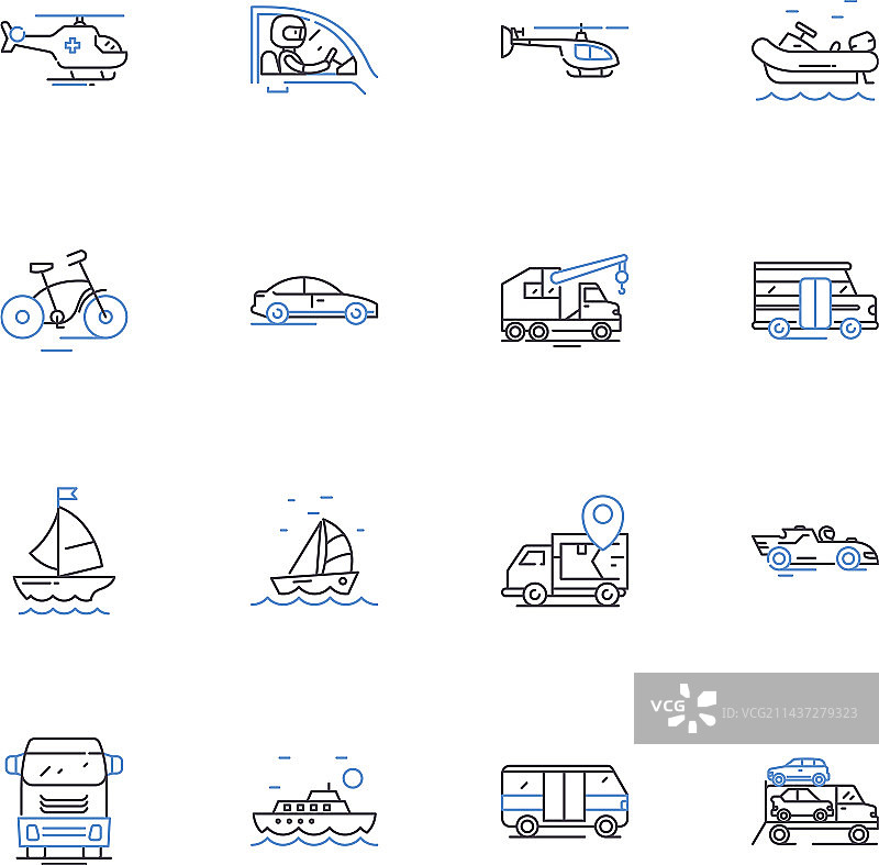 运动线条图标集合手势信号图片素材