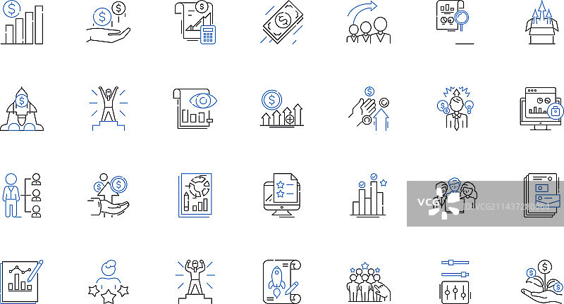 能力线条图标集合图片素材