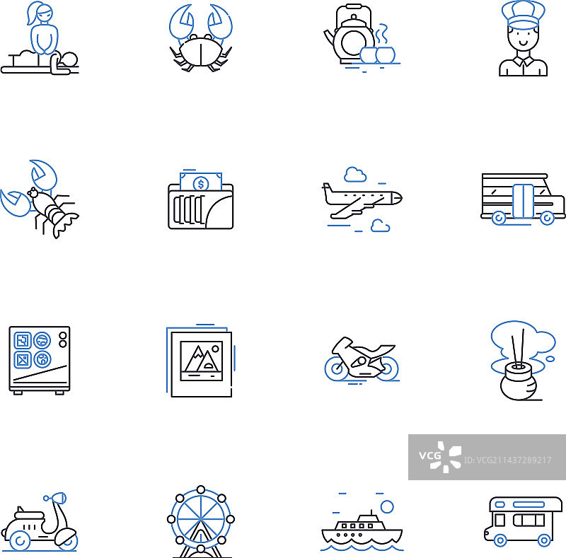 亚洲手工艺品系列线条图标：蜡染图片素材