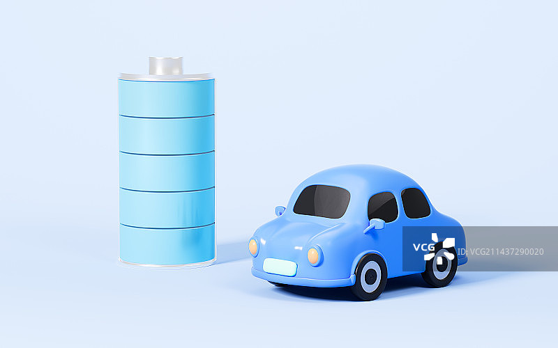 新能源电动汽车概念3D渲染图片素材