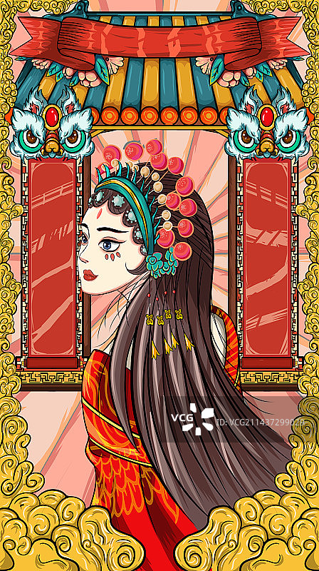 国潮插画图片素材