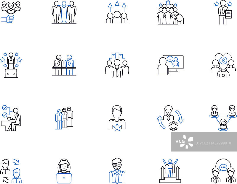 公司指导线图标合集策略图片素材