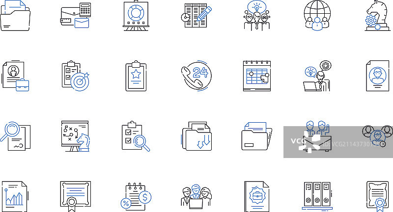 数据管道线图标集合集成图片素材