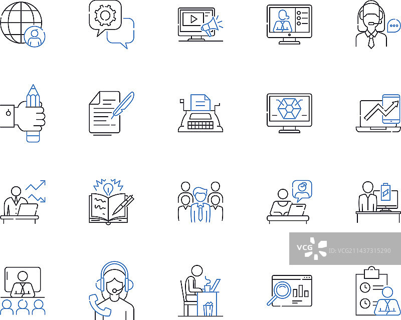 控制线性图标合集：支配力图片素材