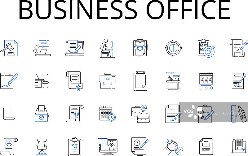 市政厅线性图标图片素材