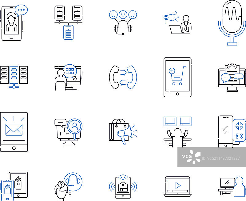 音频制作流程图标合集图片素材