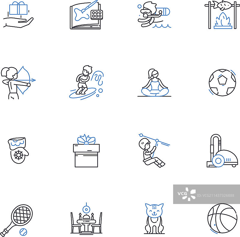 快节奏线条图标合集图片素材