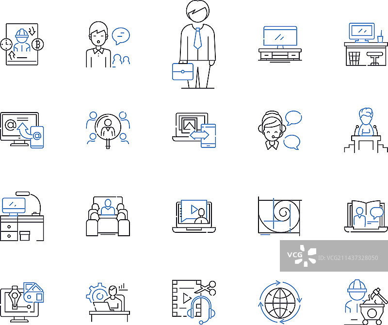 创新者线性图标合集图片素材