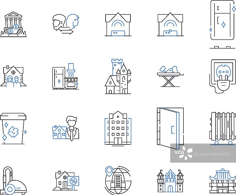 家政服务系列图标图片素材