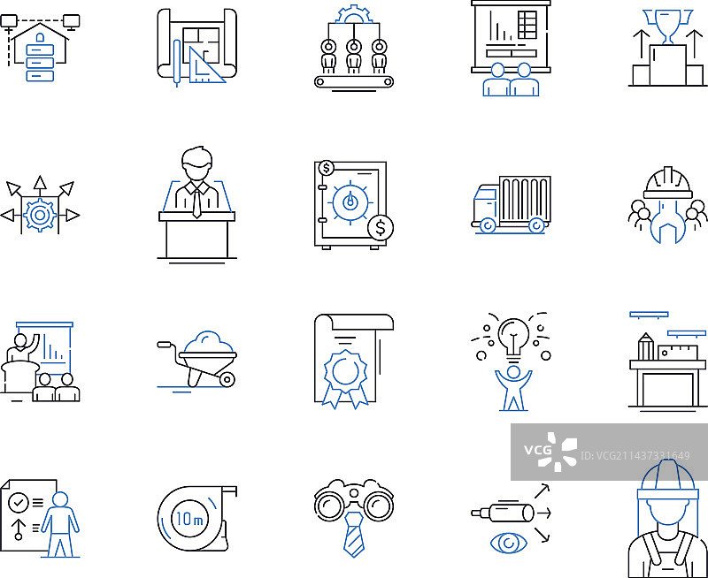 手工整理线图标合集图片素材