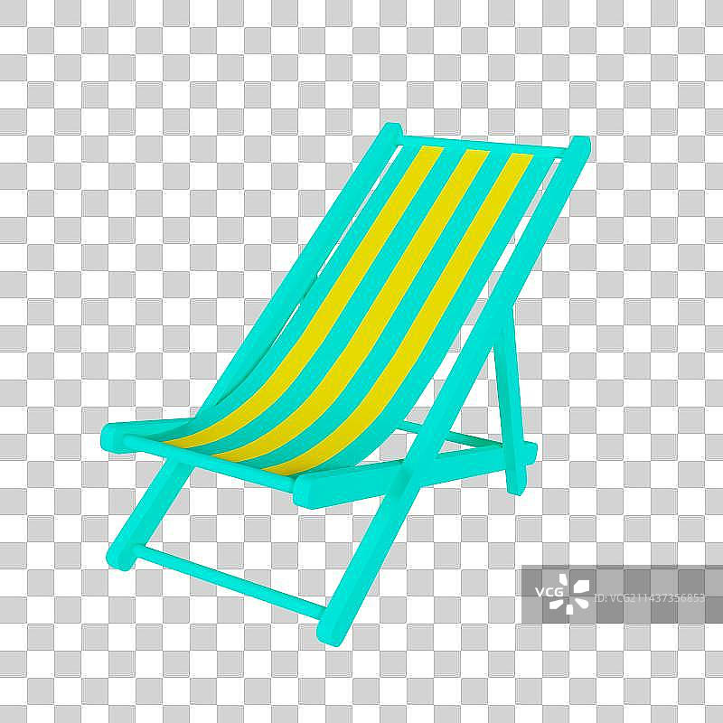 C4D立体躺椅元素图片素材