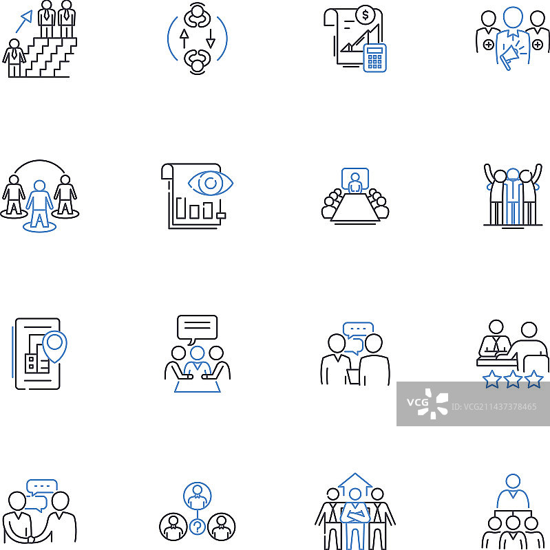 零售模型线性图标集合商品图片素材