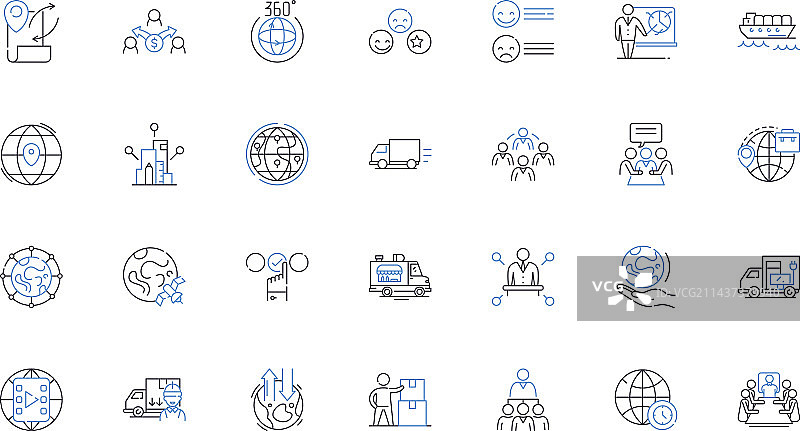 传输线图标合集投影图片素材