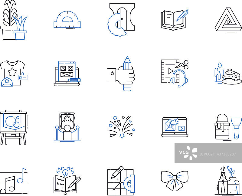 激进的就业路线图标合集图片素材