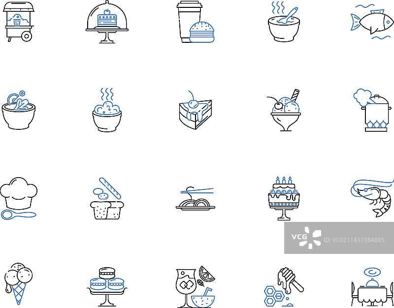 消费线性图标合集图片素材