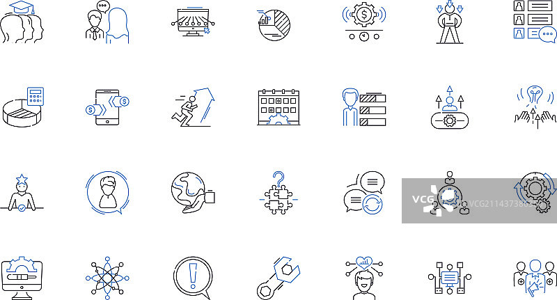 知识获取线性图标合集图片素材