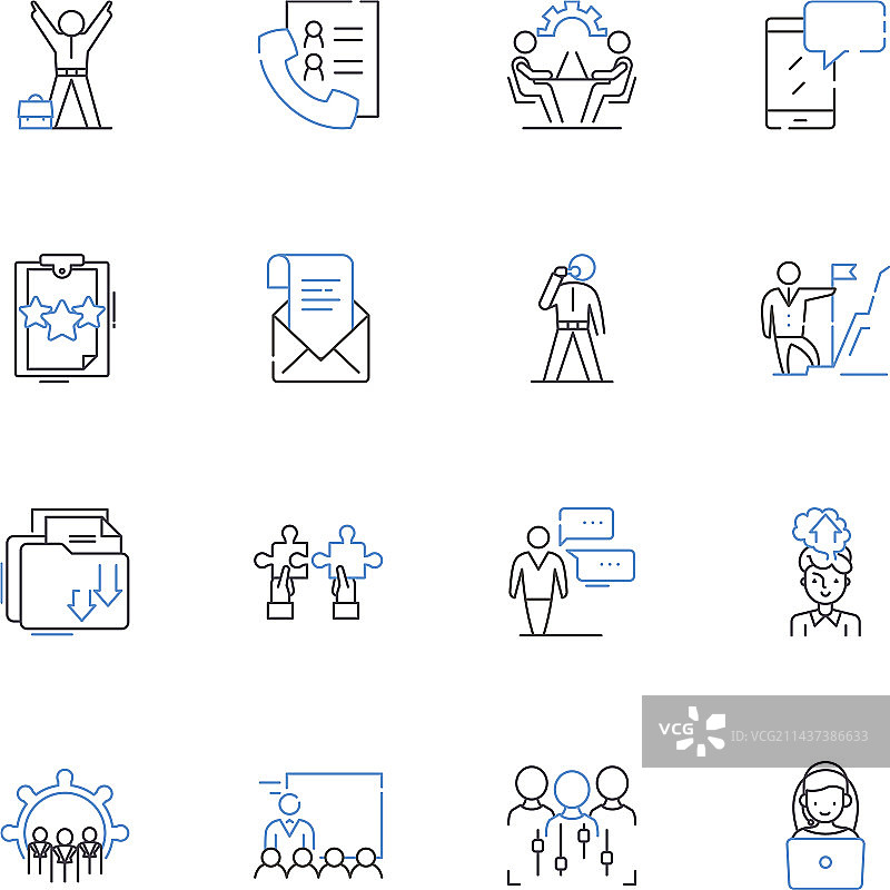 文具工具线性图标合集：锯子图片素材