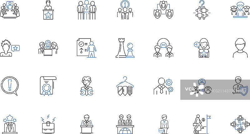 智能住宅科技线性图标合集图片素材