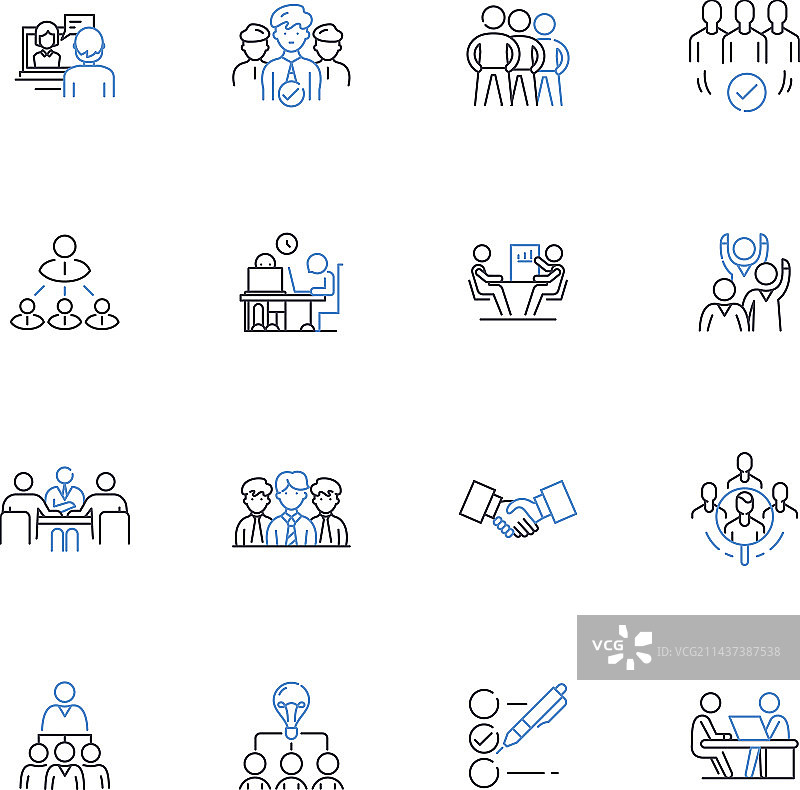 咨询线条图标合集：建议与专业图片素材