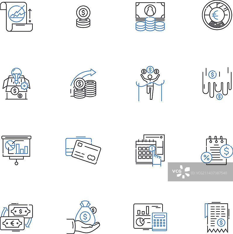 信用额度图标集合：评分报告限制图片素材