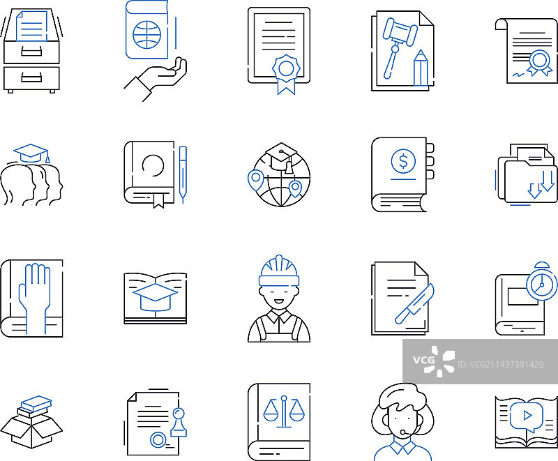 爵士乐音乐线性图标即兴合集图片素材