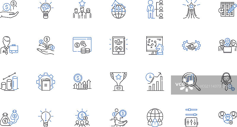 进度加速线条图标合集图片素材