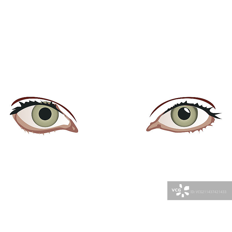 明亮的女人眼睛图片素材