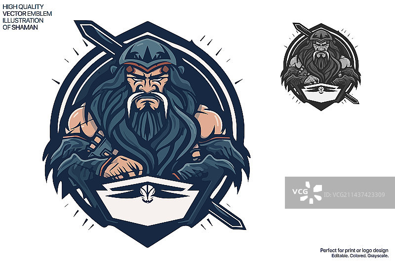 印度酋长吉祥物电竞标志设计图片素材