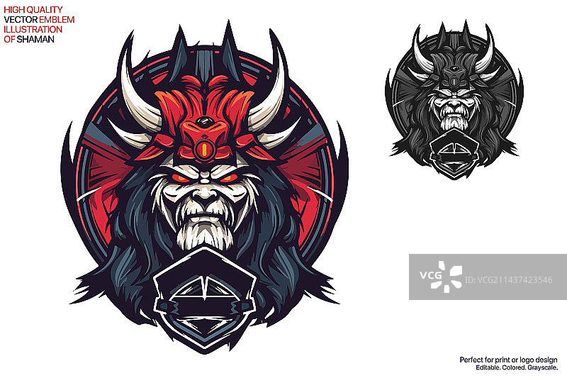 印度酋长吉祥物电竞标志设计图片素材