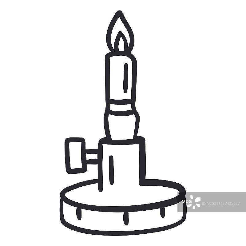 本生灯笔触图片素材