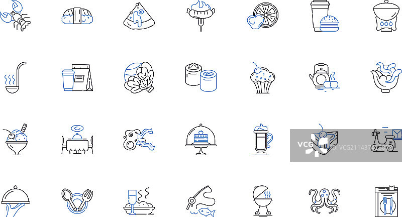 滋养系列线性图标图片素材