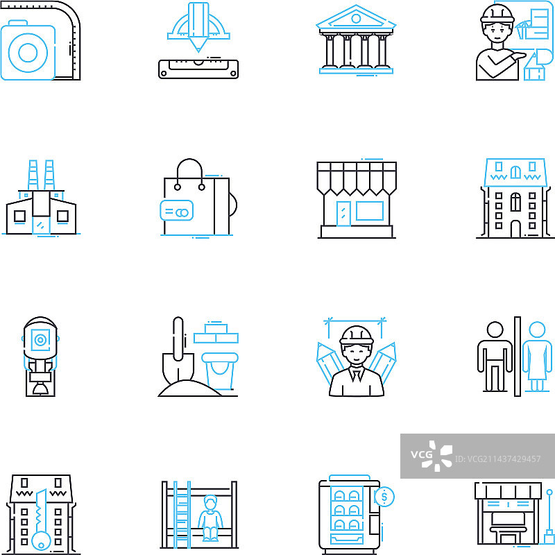 设计师线性图标集创新创意图片素材
