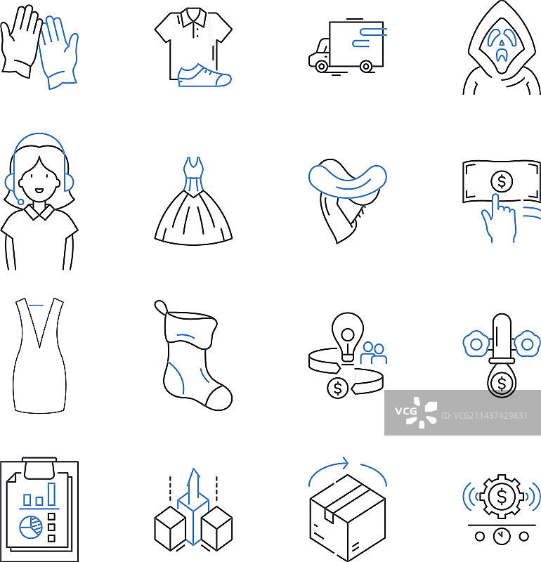 中心线图标创意设计图片素材