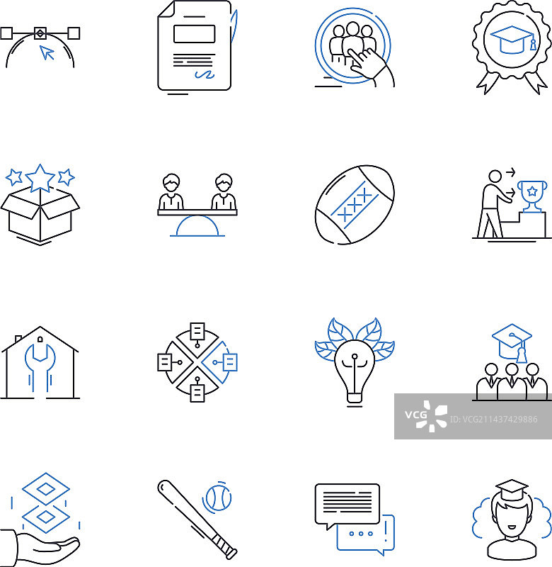 场地运动线条图标图片素材