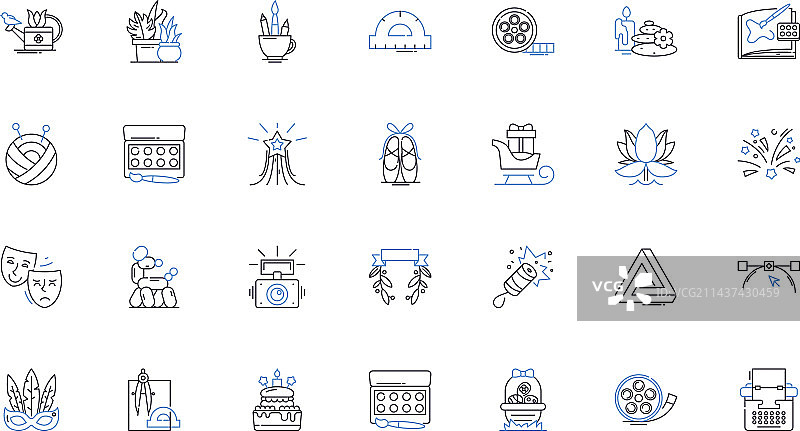 同理心驱动的线性图标合集图片素材