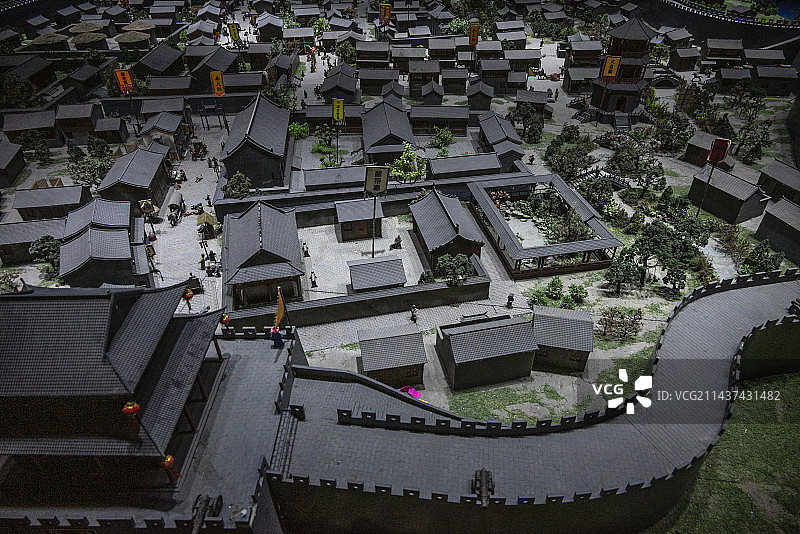 江苏淮安里运河文化长廊~清代清江浦城全图图片素材