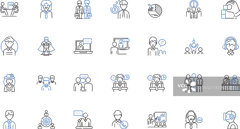 农业种植线性图标合集图片素材