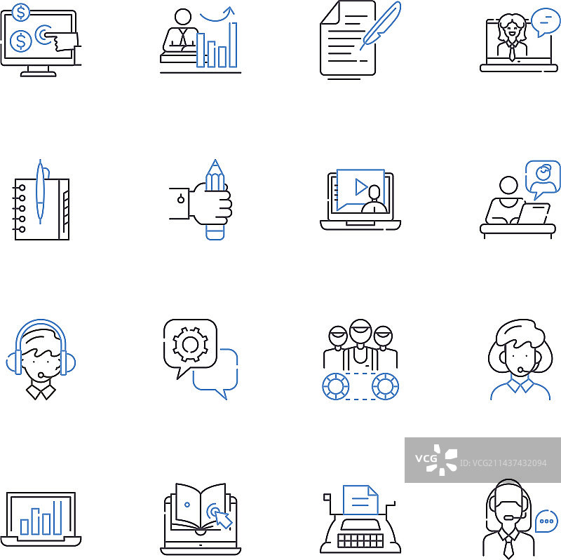 实现目标线性图标图片素材