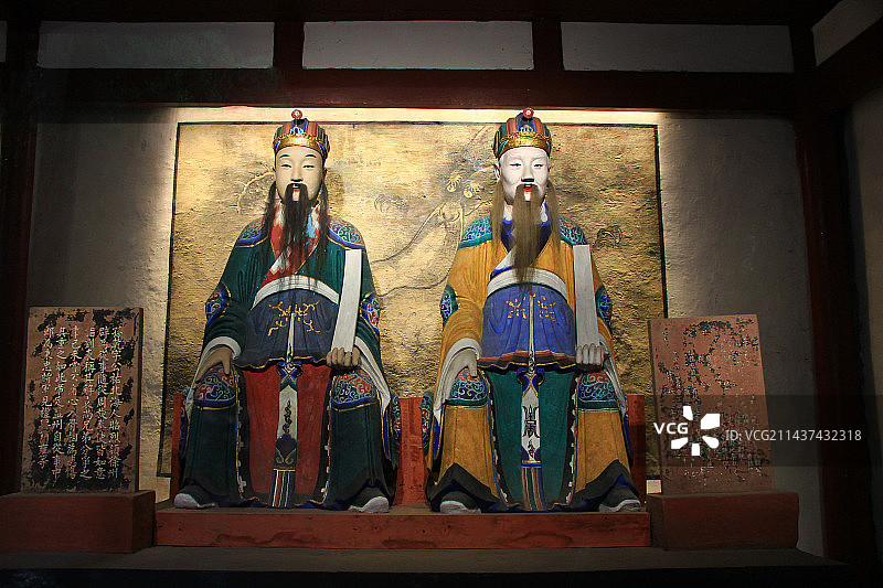 武侯祠博物馆文丞武将雕像图片素材