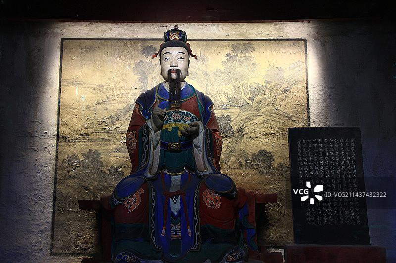 武侯祠博物馆文丞武将雕像图片素材