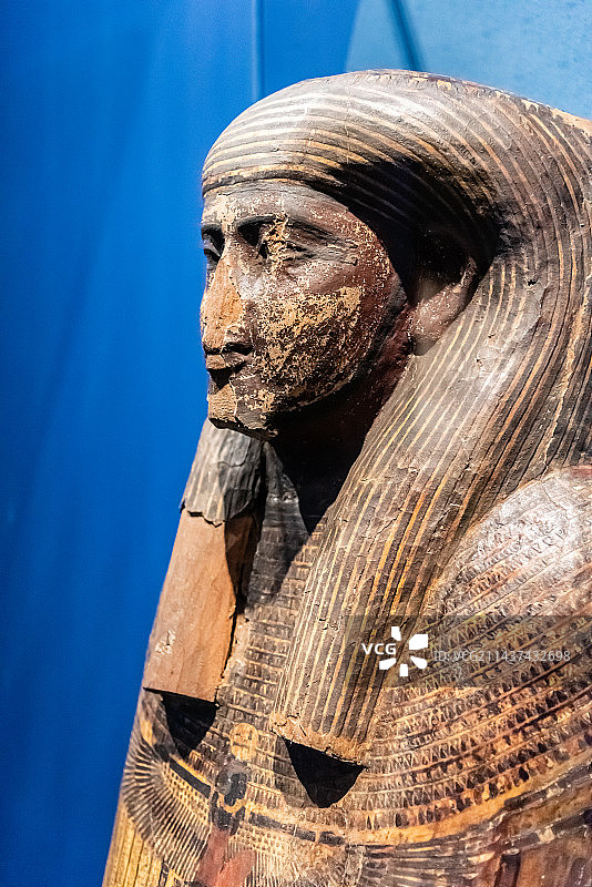 古代埃及木棺盖图片素材