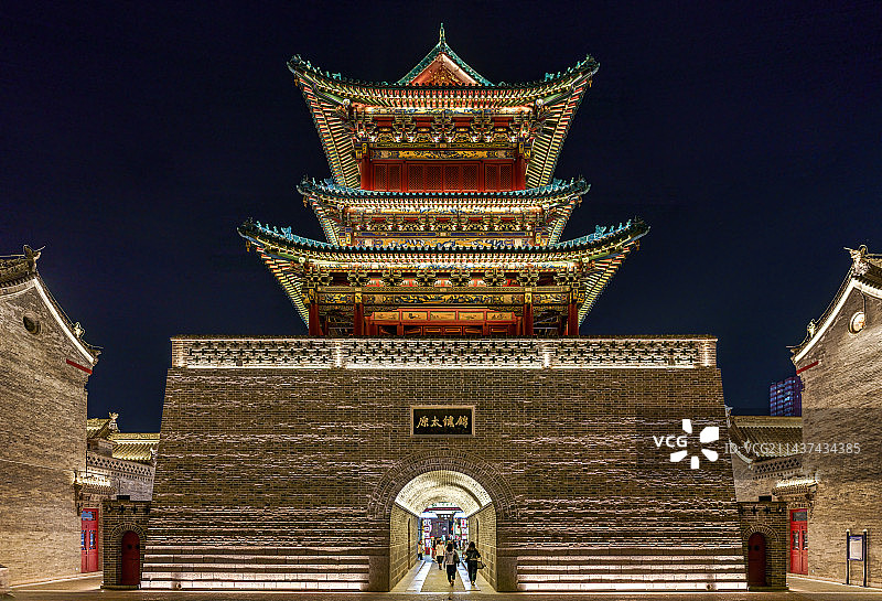 太原钟楼街图片素材