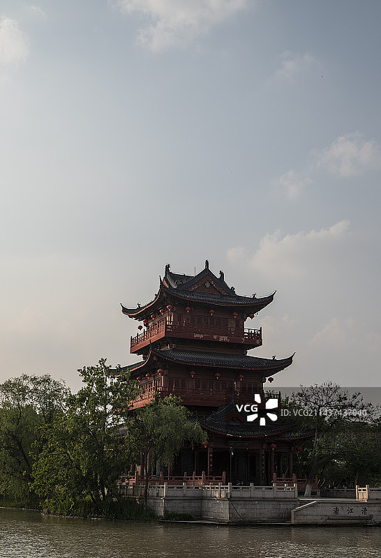 江苏淮安里运河文化长廊~清江浦楼图片素材