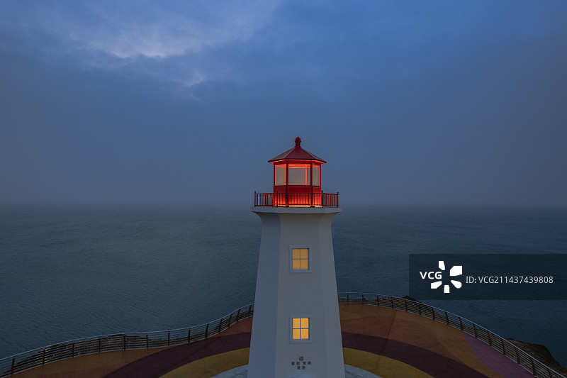 大连落霞湾灯塔图片素材